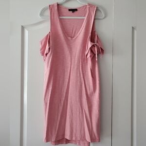 Women's Cold Shoulder Pink Sundress